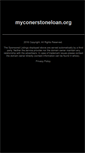 Mobile Screenshot of myconerstoneloan.org